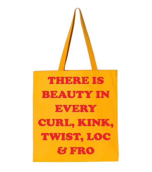There is Beauty/Gold Small Tote