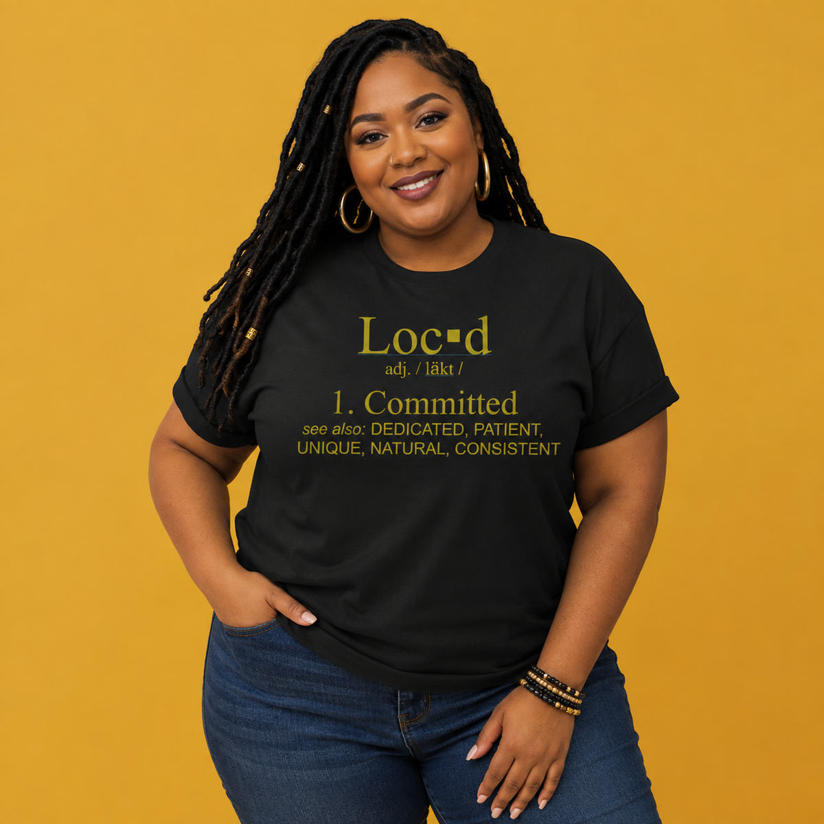 Loc’d Definition T-Shirt | Natural Hair & Locs Graphic Tee