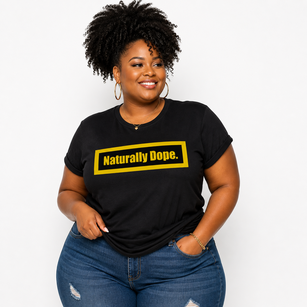 Naturally Dope Blk/Metallic Gold
