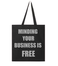 Minding Your Business - Black/Sliver Small Tote