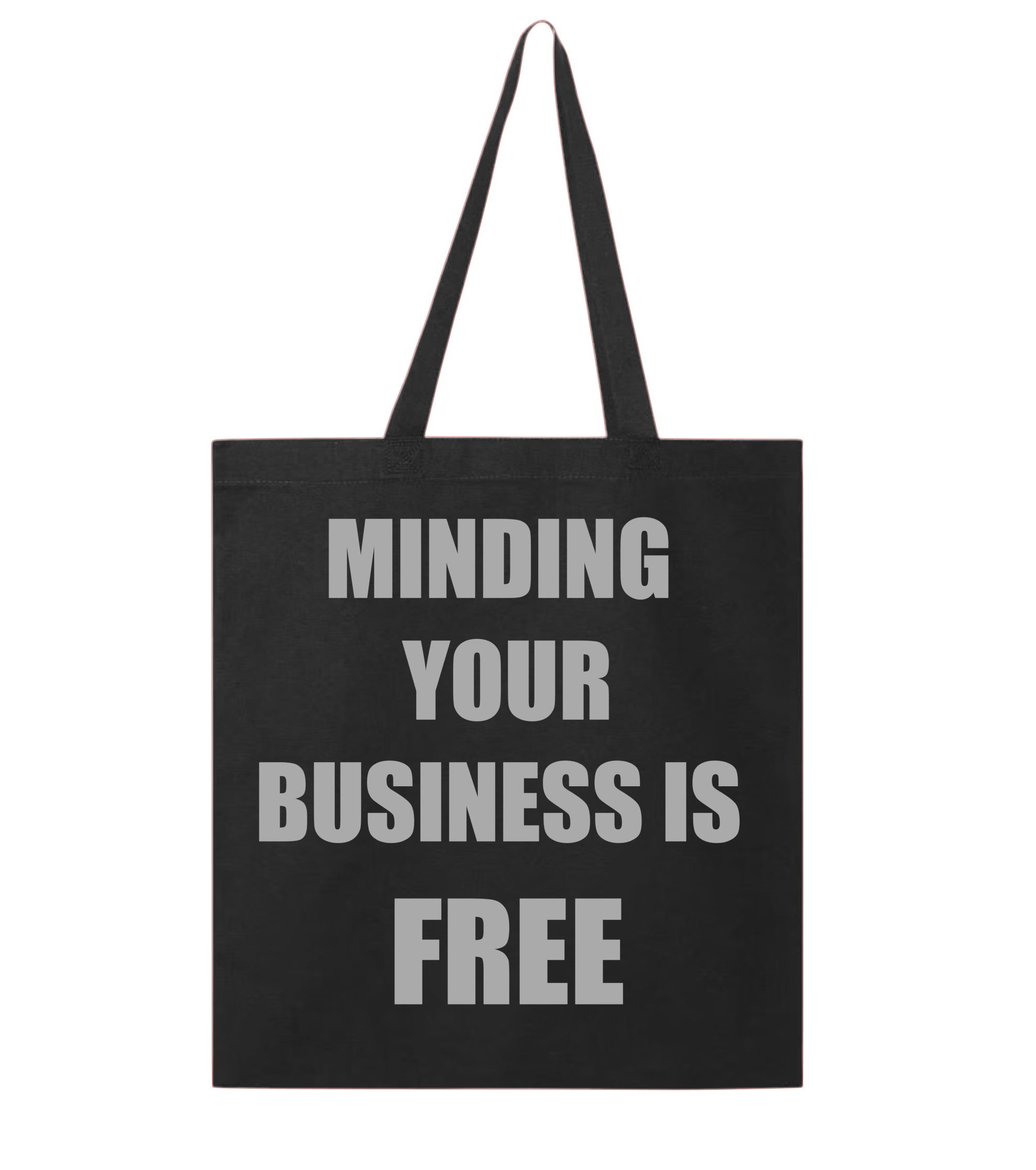Minding Your Business - Black/Sliver Small Tote