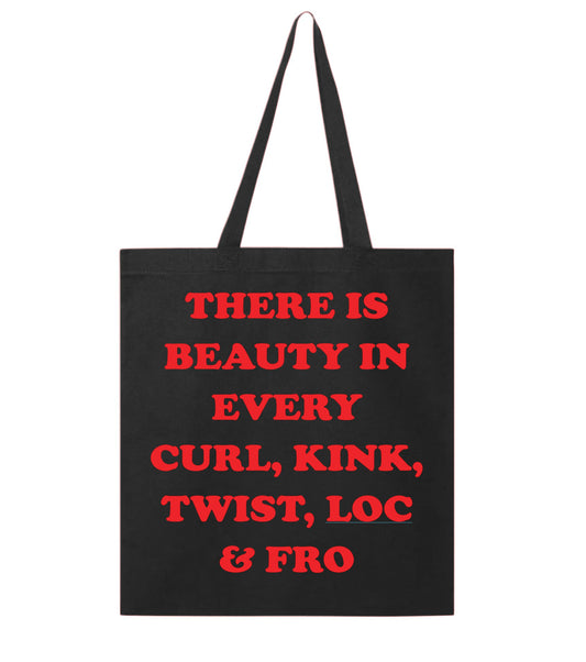 There is Beauty/Black Small Tote