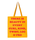There is Beauty/Gold Small Tote